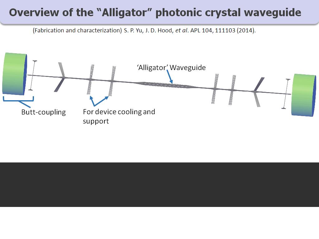 Overview of the Alligator photonic crystal waveguide