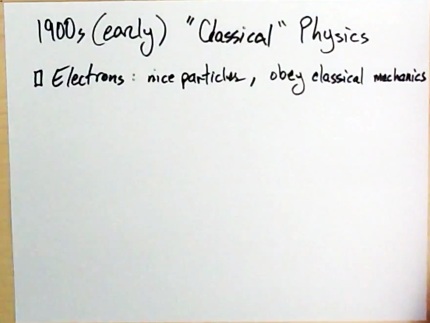 1900s (early) Classical Physics
