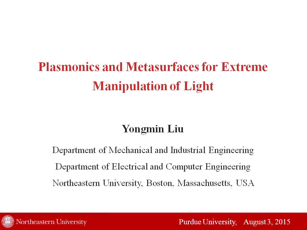Plasmonics and Metasurfaces for Extreme Manipulation of Light