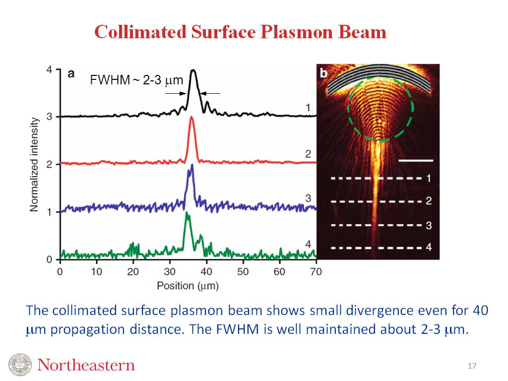 Collimated Surface Plasmon Beam