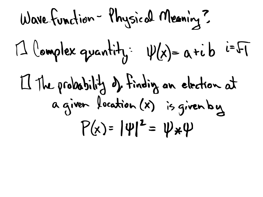 Wavefunction - Physical Meaning
