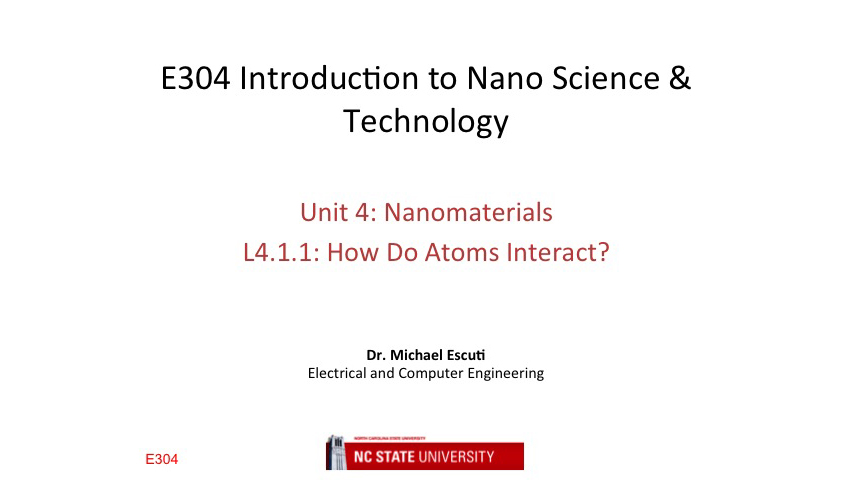 L4.1.1: How Do Atoms Interact?