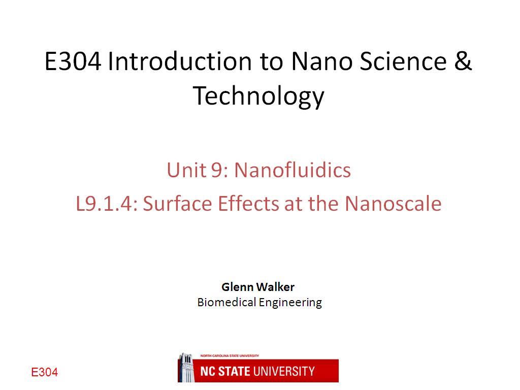 L9.1.4: Surface Effects at the Nanoscale