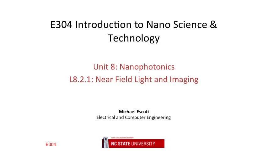 L8.2.1: Near Field Light and Imaging
