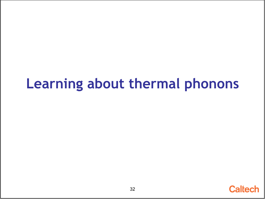 Learning about thermal phonons
