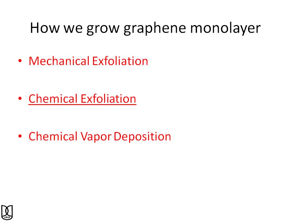 How we grow graphene monolayer