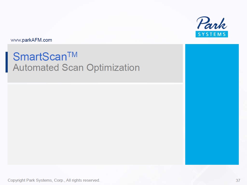 SmartScanTM Automated Scan Optimization