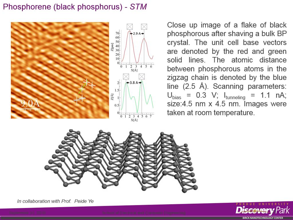 Phosphorene (black phosphorus) - STM