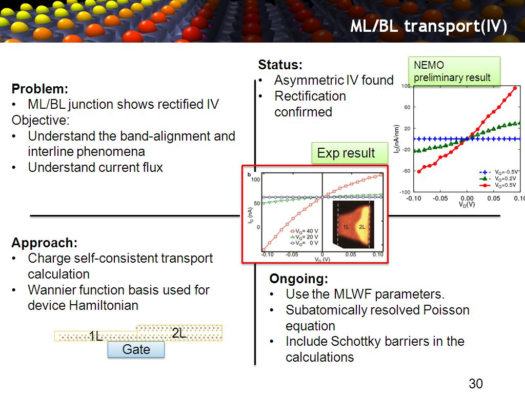 ML/BL transport(IV)
