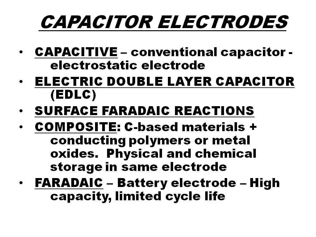 CAPACITOR ELECTRODES