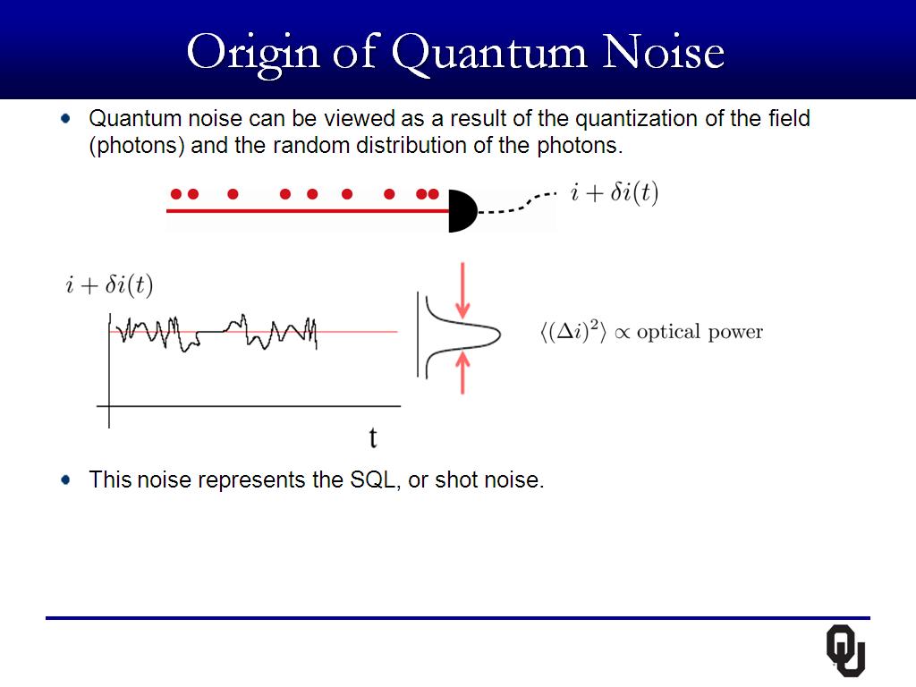 Origin of Quantum Noise
