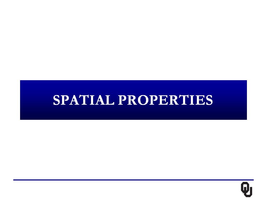 Spatial properties