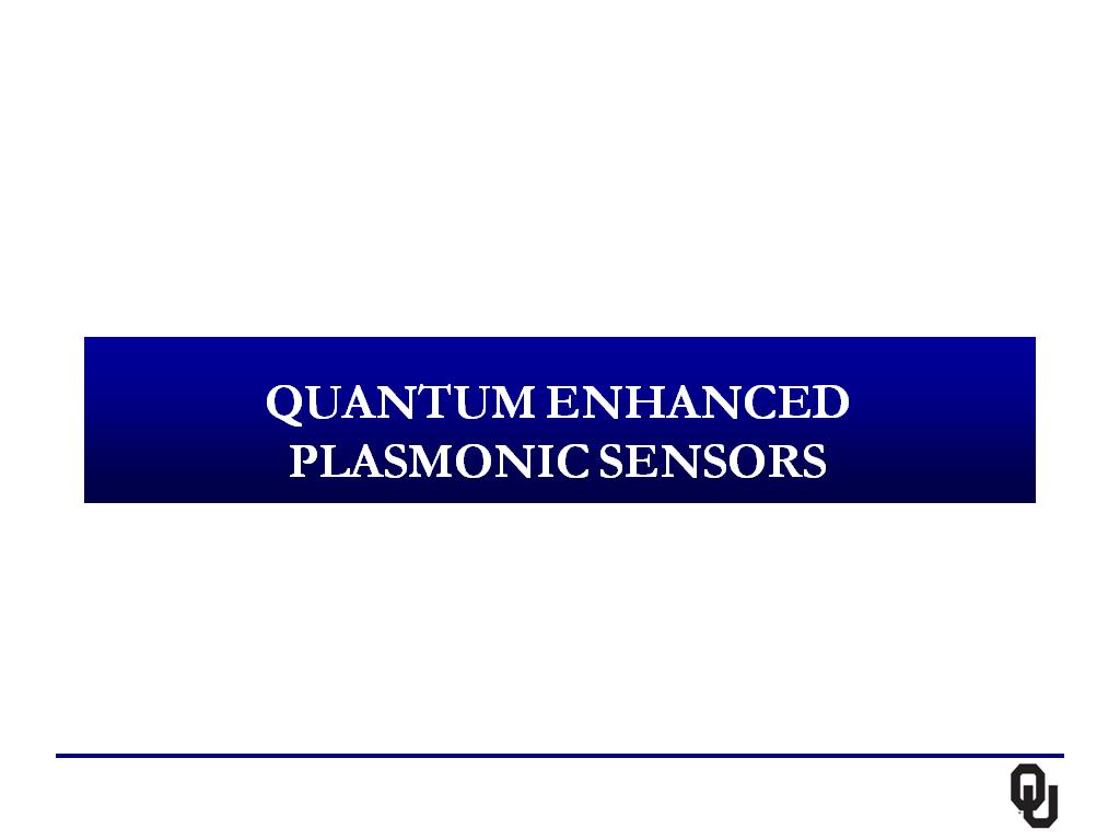Quantum enhanced plasmonic sensors