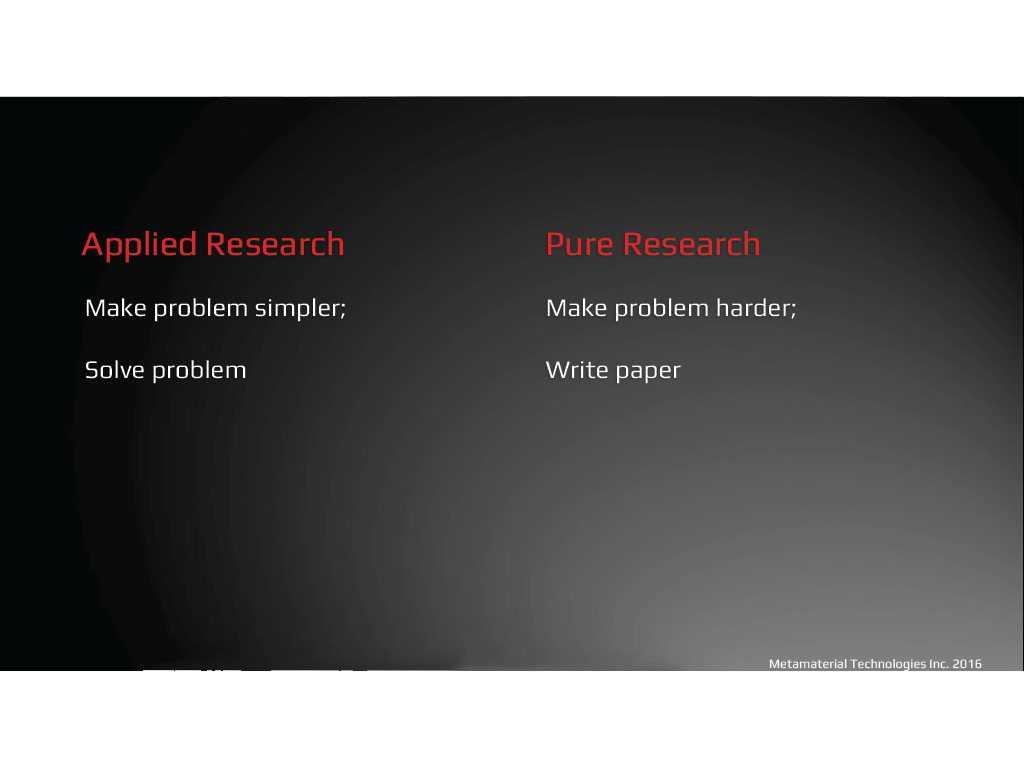 Applied Research-Pure Research