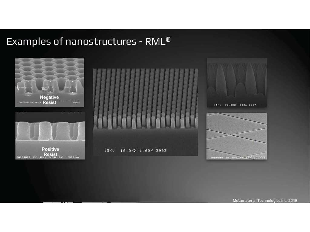 Examples of nanostructures - RML®