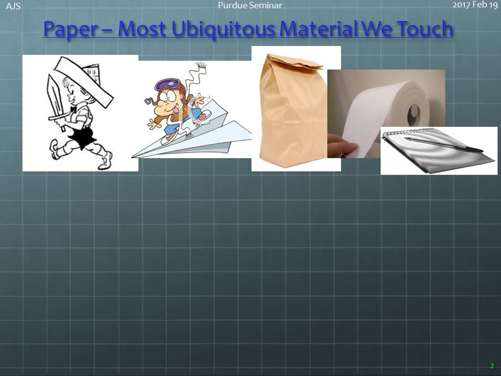 Paper – Most Ubiquitous Material We Touch