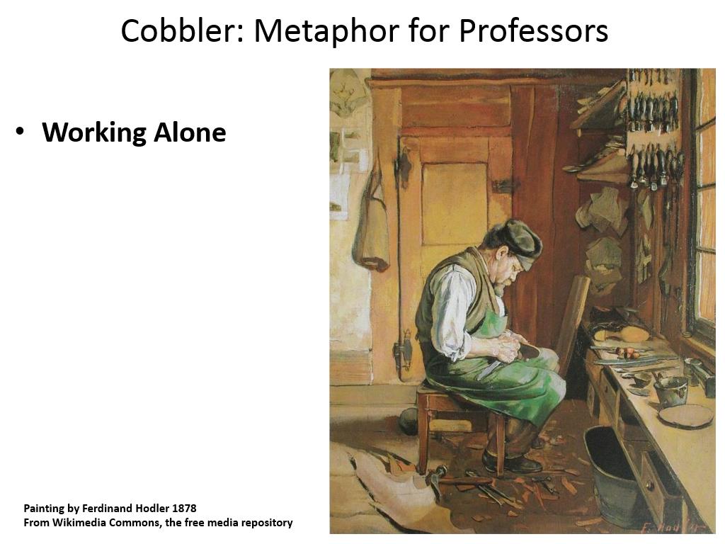 Cobbler: Metaphor for Professors