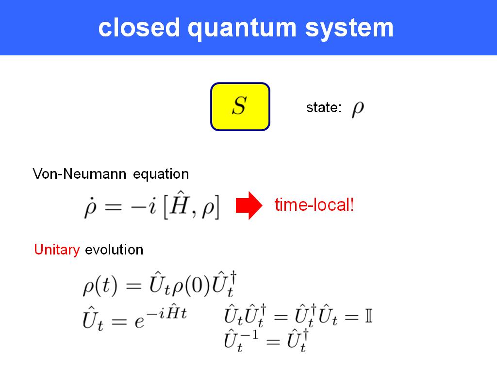 closed quantum system