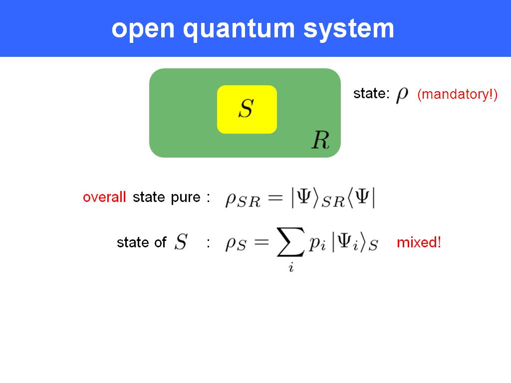 open quantum system