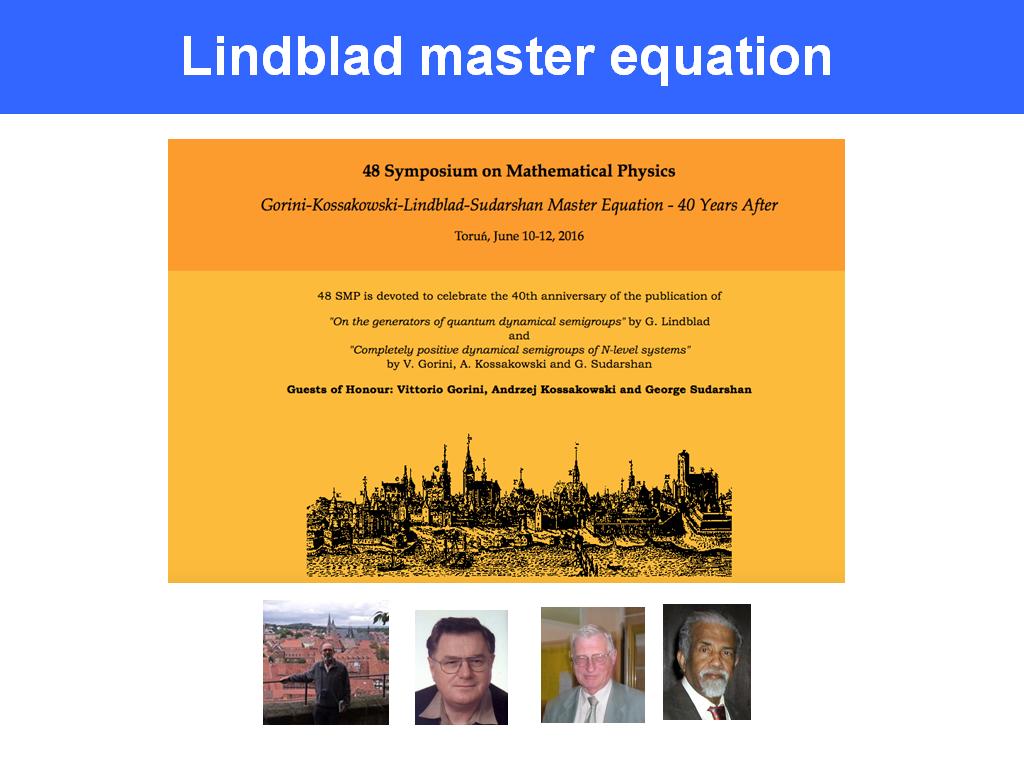 Lindblad master equation