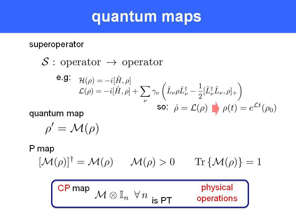 quantum maps