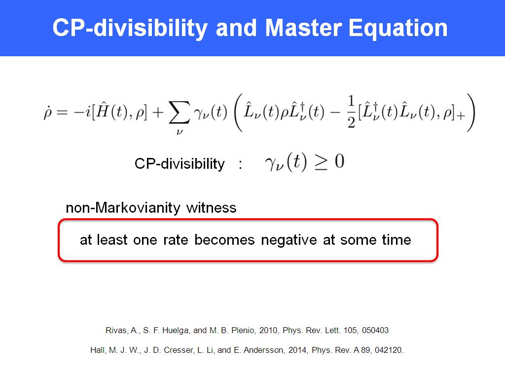 CP-divisibility and Master Equation