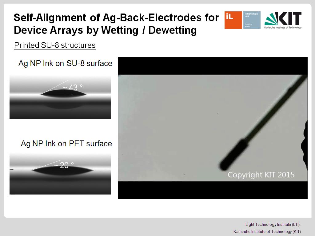 Self-Alignment of Ag-Back-Electrode