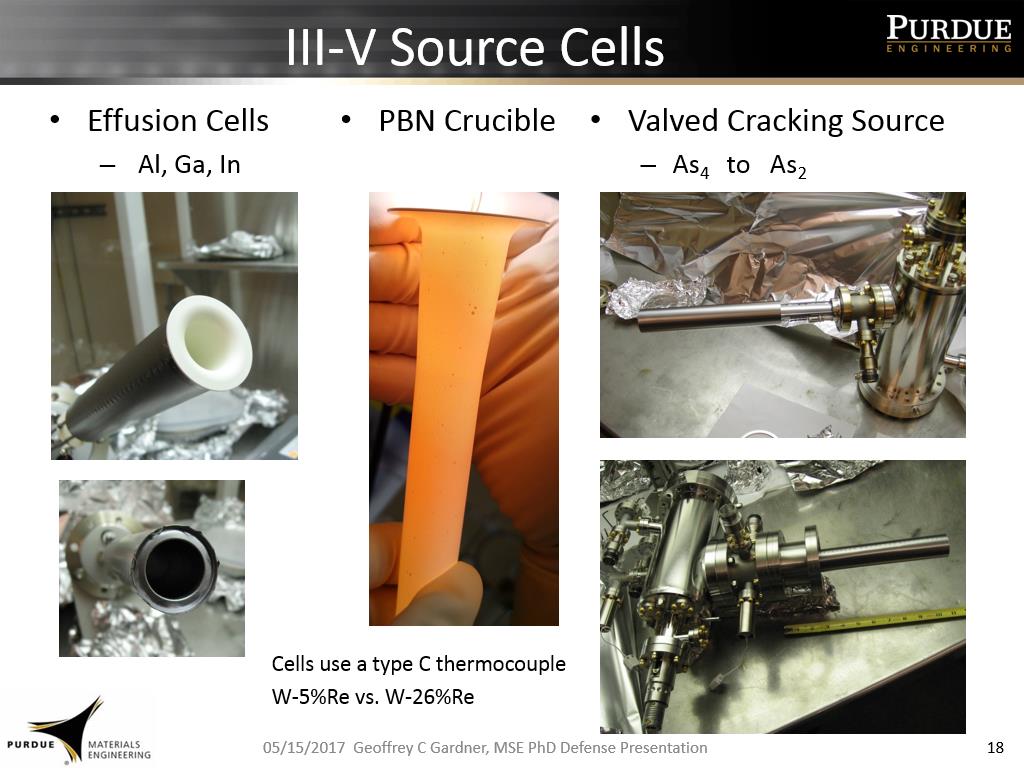 III-V Source Cells