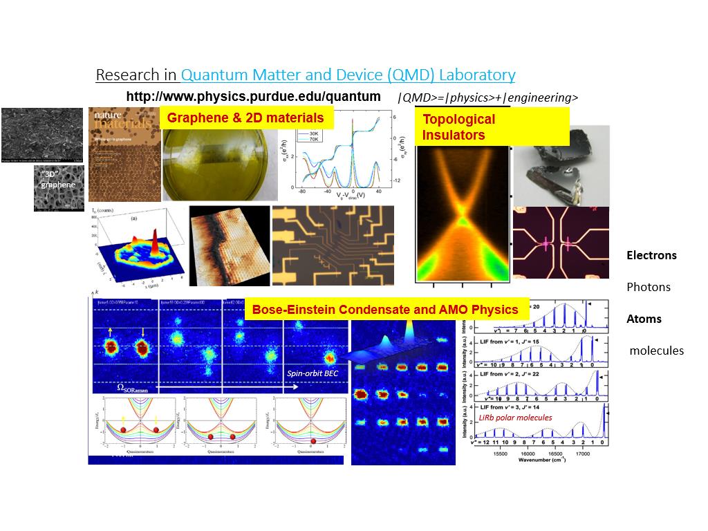 Research in Quantum Matter and Device (QMD) Laboratory