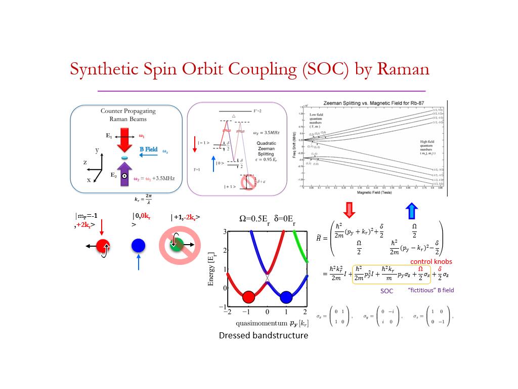 Synthetic Spin Orbit Coupling (SOC) by Raman