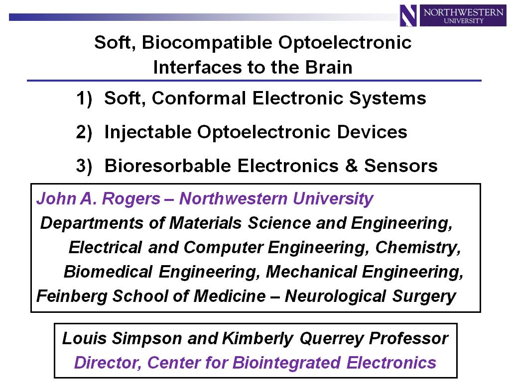 Soft, Biocompatible Optoelectronic Interfaces to the Brain