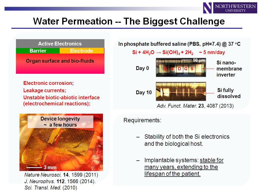 Water Permeation -- The Biggest Challenge