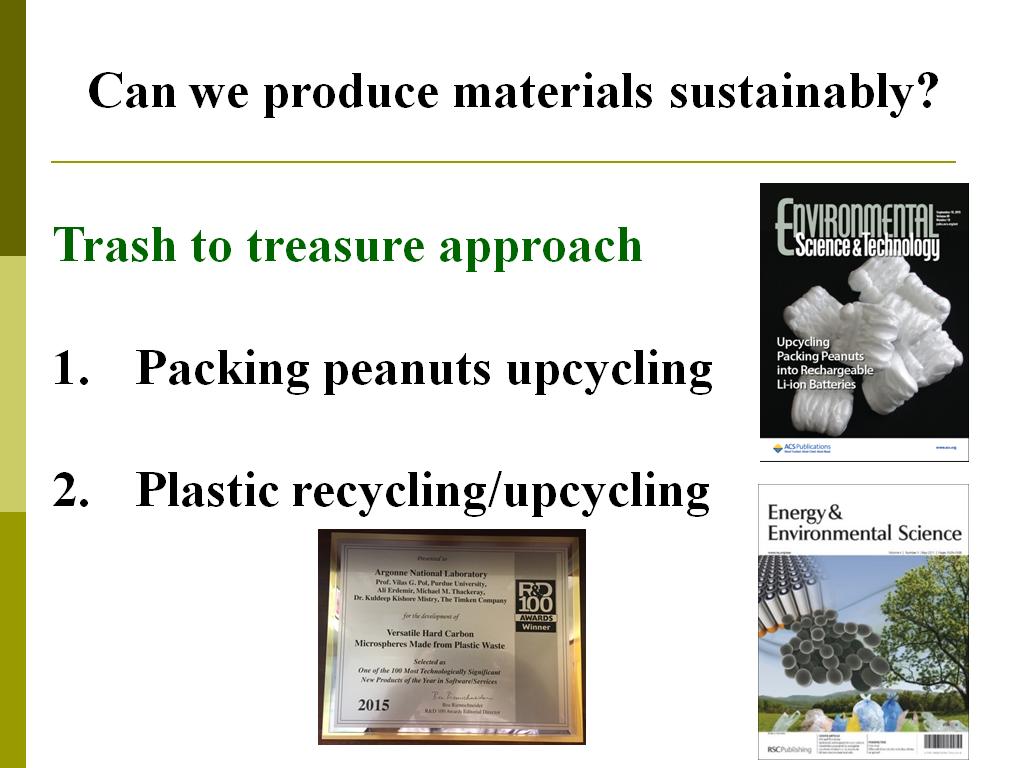 Can we produce materials sustainably?