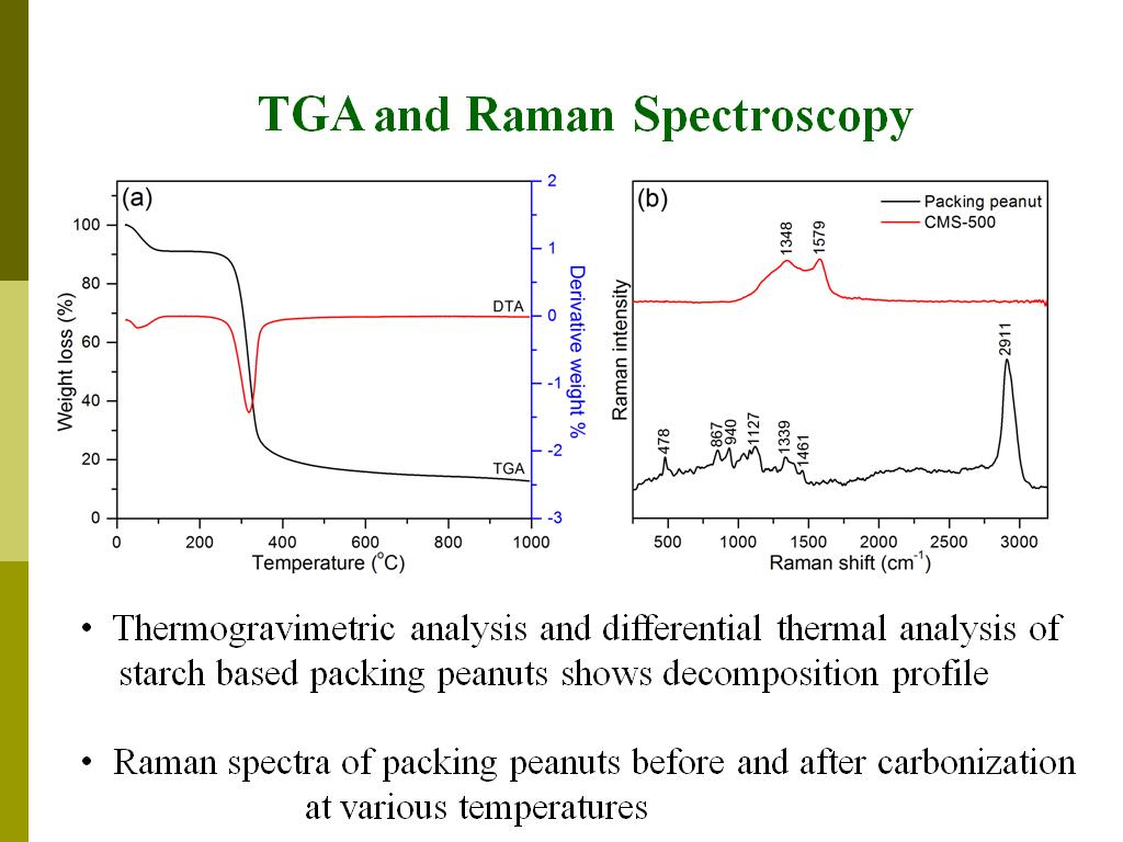 TGA and Raman Spectroscopy
