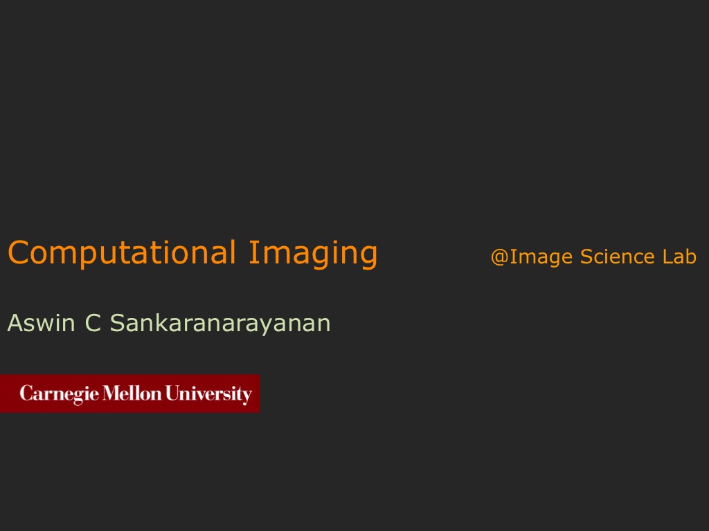 Nanohub Org Resources Computational Imaging For Optical Super Resolution And Source Separation Watch Presentation
