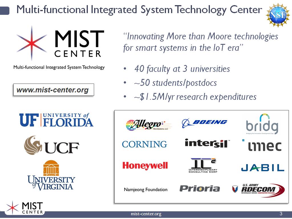 Multi-functional Integrated System Technology Center