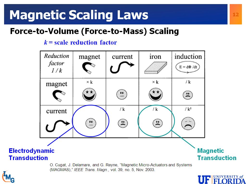Magnetic Scaling Laws