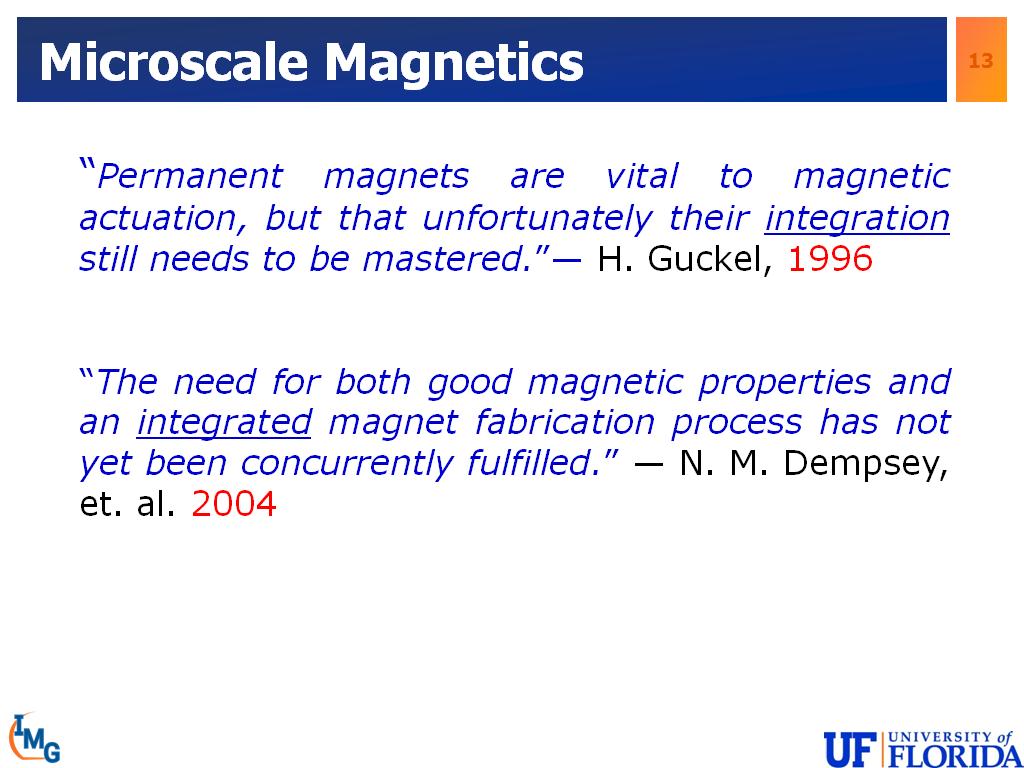 Microscale Magnetics