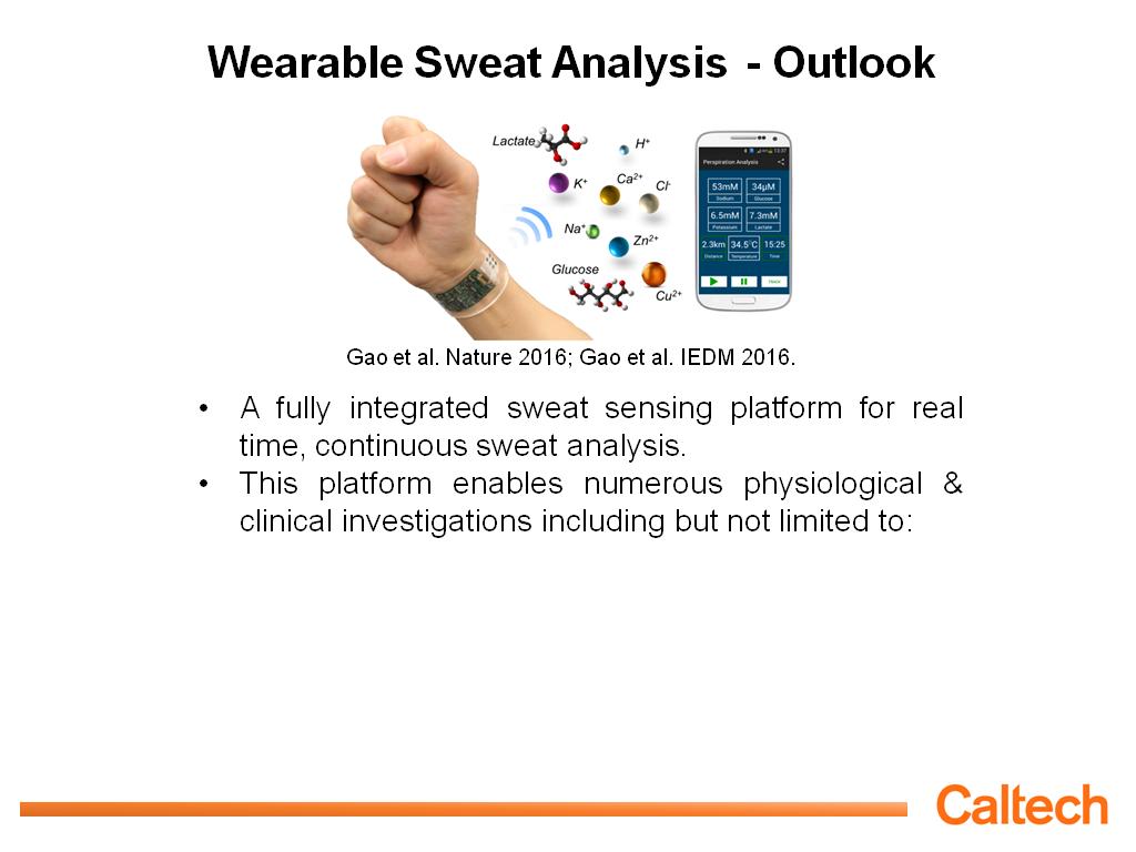 Wearable Sweat Analysis - Outlook