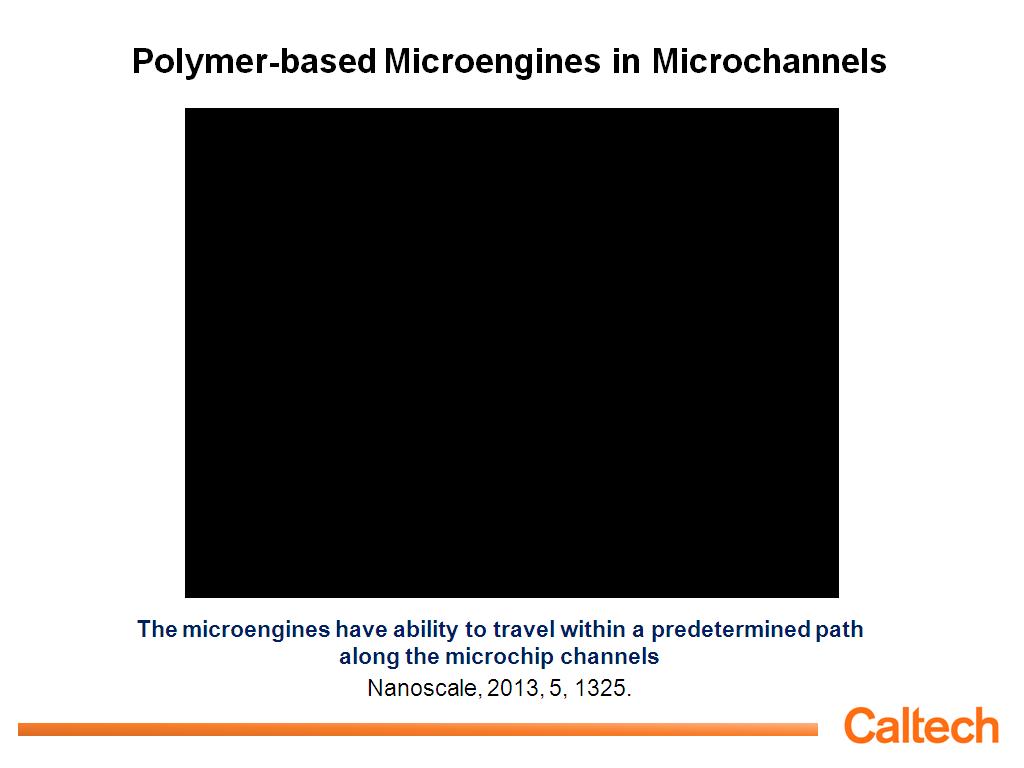 Polymer-based Microengines in Microchannels