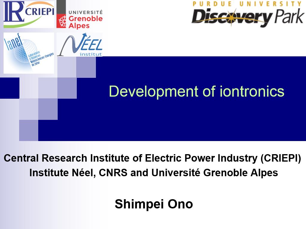 Development of iontronics