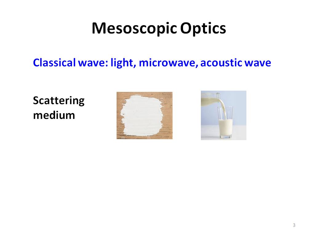 Mesoscopic Optics