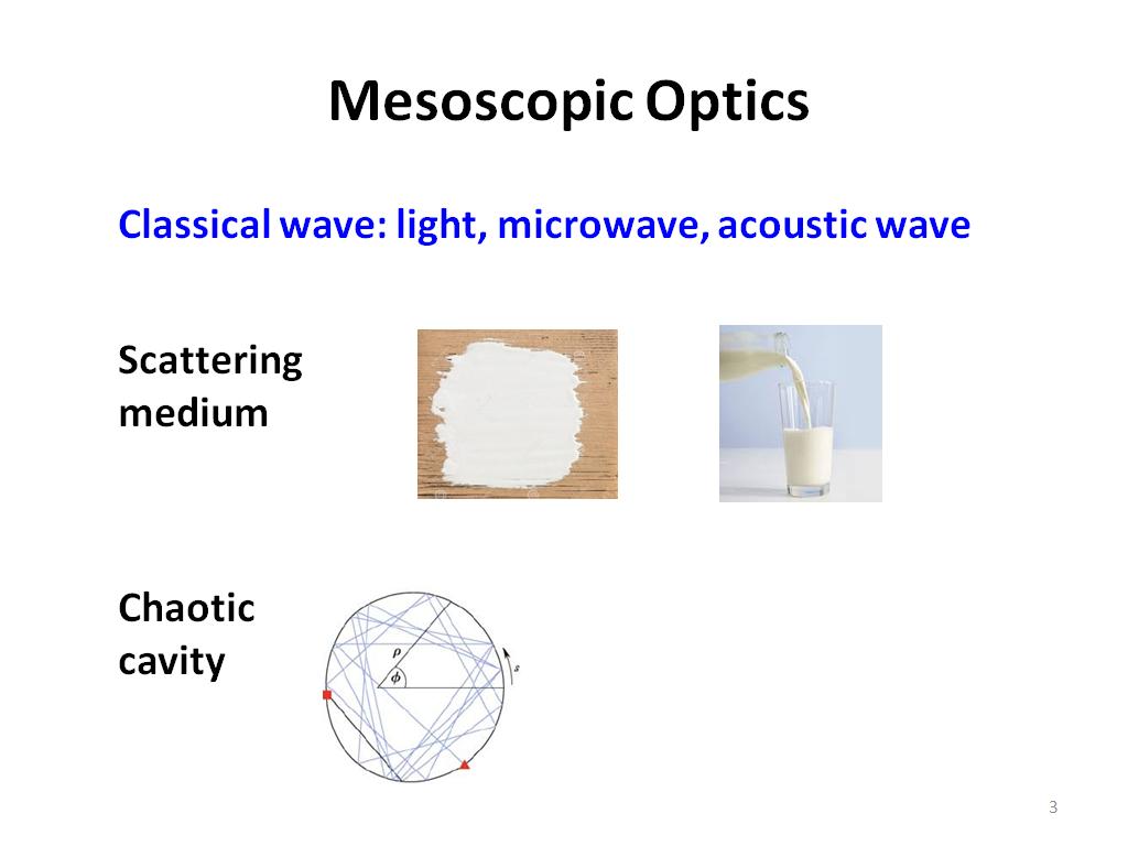 Mesoscopic Optics