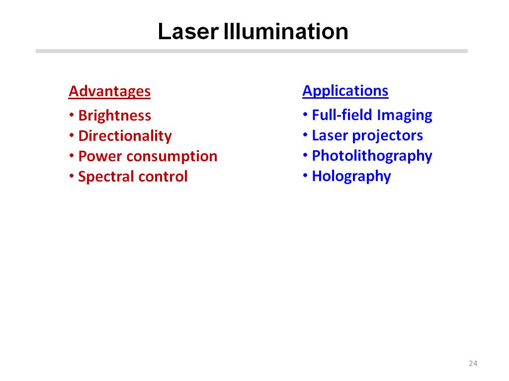 Laser Illumination