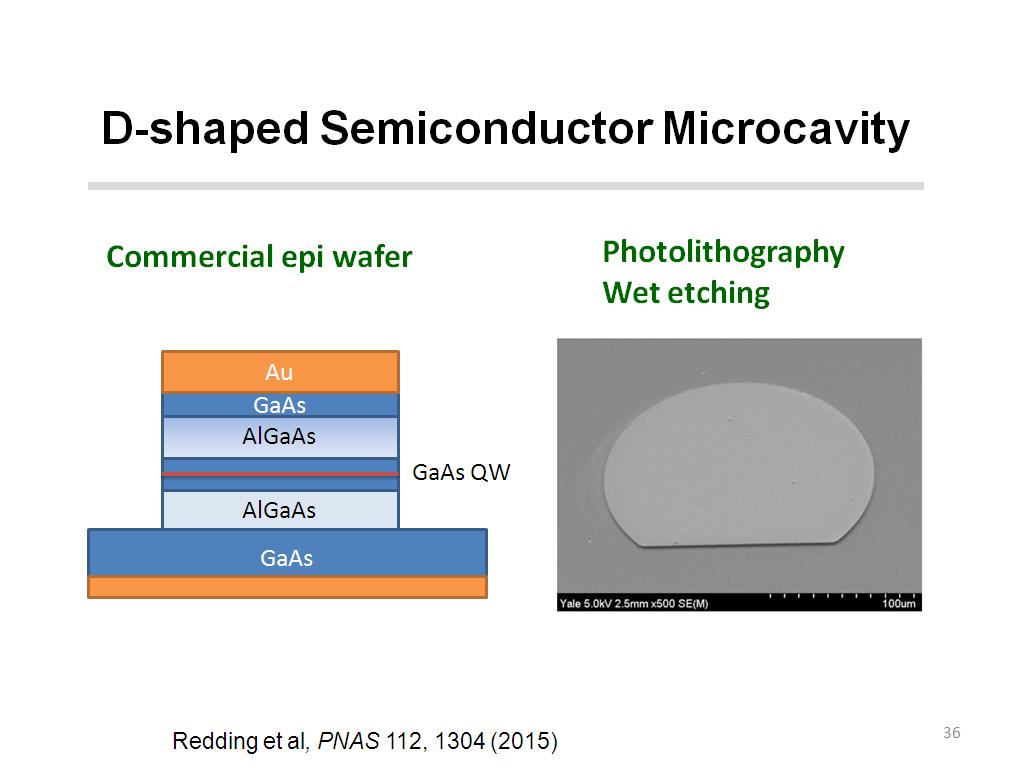 D-shaped Semiconductor Microcavity