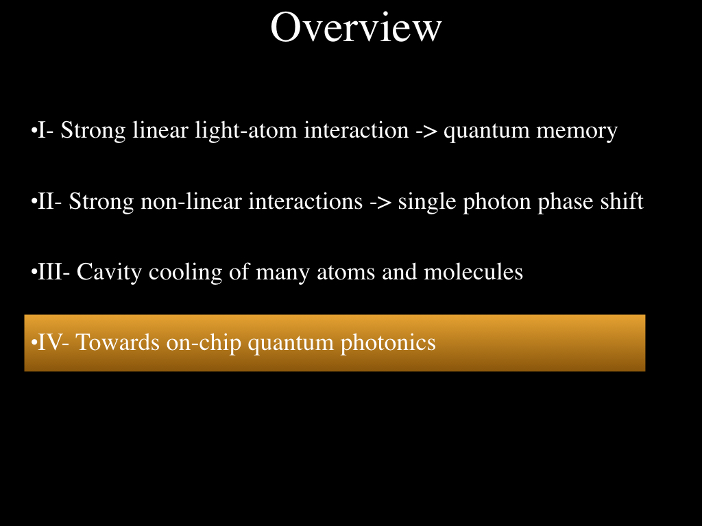 NanoHUBorg Resources Cavity Quantum Atom Optics From Laser