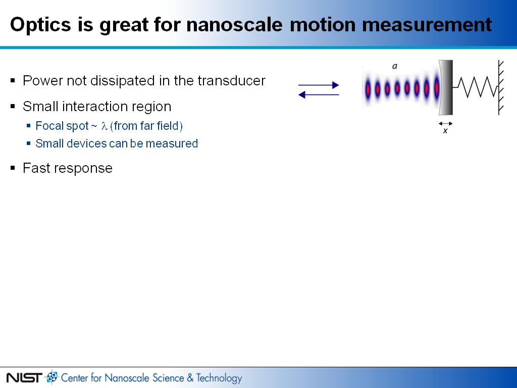 Optics is great for nanoscale motion measurement
