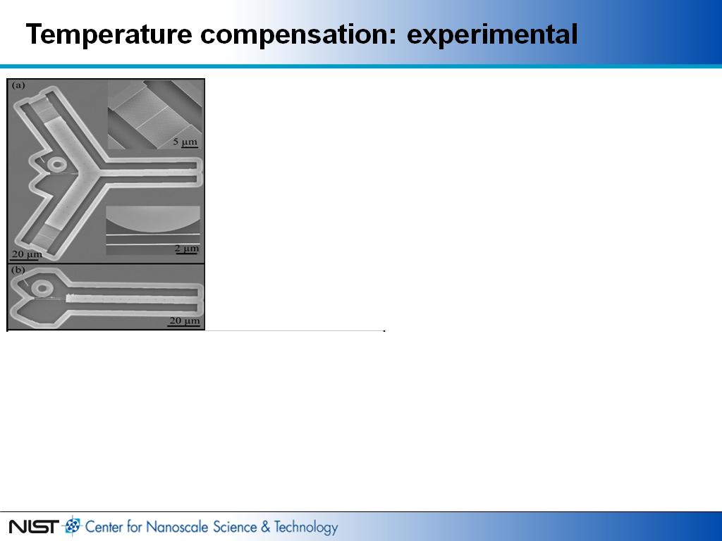 Temperature compensation: experimental
