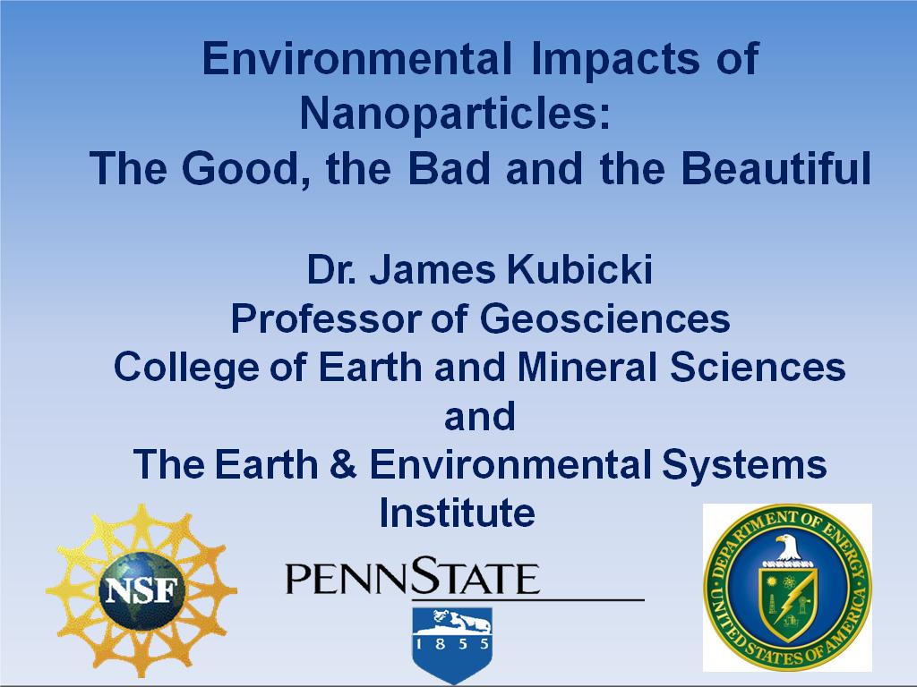 Environmental Impacts of Nanoparticles: