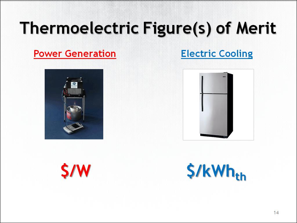 Thermoelectric Figure(s) of Merit
